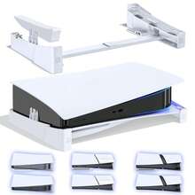 Universal Desktop Stand For P5/P5 Slim/P5 Pro Game Consoles, Horizontal Storage Holder For Disc And Digital Versions, Compatible With Entire Series, Stable Non-Electric Accessory - For P5 Horizontal Stand - View 2