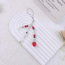 1-4PCS Cute Phone Charms Aesthetic Y2K Cell Phone Charms Strap Strawberry Butterfly Star PhoneCharm Y2K Accessories For Bag Keychain  Camera Pendants Decor - RedStrawberries - 查看 4