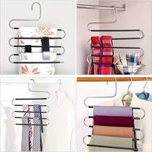2pcs Metal Hanger, 14.96 Inch/38cm, Multi-Purpose Hanger For Hanging Pants, Skirts, Belts, Ties, Scarves, Durable And Space-Saving Storage Organizer - Multicolor - View 3