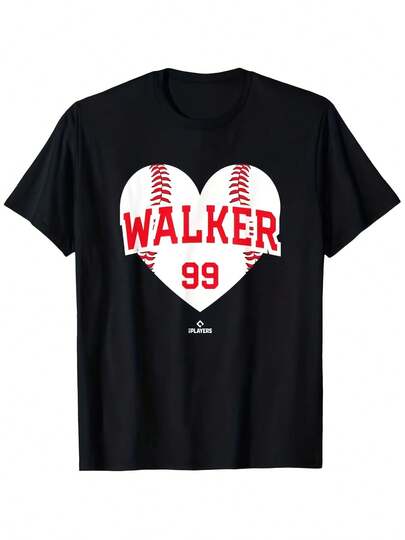 Taijuan Walker Philadelphia Heart Baseball T-Shirt For Men And Women, Fashion Couple, Short Cotton T-Shirts, Street Style Short Sleeve T-Shirt, Comfortable T-ShirtActive Lifestyle Sport T-Shirt   Lightweight Gym Tee For Men   Comfortable Summer Street Style   Perfect For Training And Casual Wear