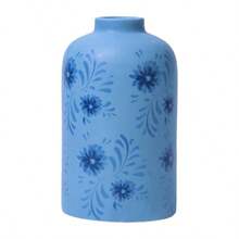 Mainstays By. Alejandra Tall. 6 Inch Blue Flower Decorative Ceramic Vase - 高個子+藍色 - 查看 1
