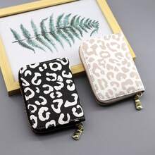 1pc Reusable Retro Leopard Print Card Holder, European American Style Slim Multi-Slot Wallet, Large-Capacity Multi-Functional Coin Purse For Women - Multicolor - View 3