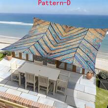 1 pieza Toldo de tela con impresión digital 2D, 5 estilos diferentes de patrones de grano de madera y piedra falsos, con características como patrón impreso, resistente al viento, desmontable, ligero, semioscurecedor, a prueba de polvo y resistente al desgaste, equipo de camping, artículos esenciales de camping - Multicolor - Ver 9
