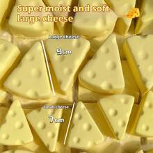 1件装优质PU泡沫奶酪慢回弹玩具套装 - 成人减压玩具 | 柔软挤压办公家居装饰 - 彩色 - 查看 5