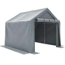 Garage Tent 244x241x217cm, Garden Shed, Waterproof Storage Shed, Bicycle Shed, Bicycle Garage, Grey - 灰色 - 查看 8