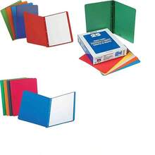 Oxford 52513 - Portadas de informes frontales con bordes y paneles de ttulo, colores surtidos, tamao carta, 25 por caja - Variados - Ver 5
