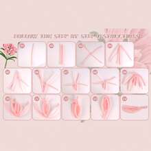 572pcs Purple/Pink/Blue/Golden Pipe Cleaners Flower Kit, Tulip Lily Sunflower Craft Kit With Tutorial Video- DIY Pipe Cleaner Making Supplies, Fabric And Plastic Purple Chenille Stem Creation Set, Ideal For Birthday Gifts Mother's Day Gift, Graduation Gift, Valentine's Day Gift, Arts And Craft Supplies, Ideas For Art Project Activity. - Multicolor - View 4