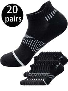 20/10/5/3/1 双装男士中筒袜，168 针高弹力袜，柔软舒适透气，男女日常穿着皆宜，简约舒适的中筒袜，时尚特色紧身踝袜 - 彩色 - 查看 17