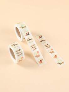 1卷/500张腊肠犬生日圆形贴纸，趣味腊肠犬幼犬生日派对小礼物，水瓶贴纸，婴儿派对装饰，一周岁生日派对装饰，礼品包装贴纸，信封封口贴，DIY贴纸标签，婴儿派对用品，一周岁生日派对装饰 - 臘腸狗 - 查看 4