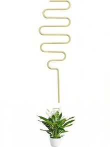 1pc Plant Trellis, Plant Grid Rack, Vine Climbing Support, Decorative Frame, Garden Potted Plant Decor, Home Decor Gift - Gold - View 7