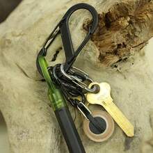 Mosquetn de Aluminio, Clips de Mosquetn Doble, Mosqueton Llavero de Aluminio, Clips de Mosquetn, Llavero de montaismo Multifuncional para Correa de Perro para Acampar - 8 piezas - Ver 8