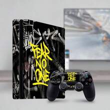1 Set Slim Game Console Printed Skin Sticker, Waterproof Durable Scratch-Resistant Protective Decal