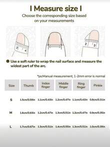 10片长款尖头按压式美甲贴片，优雅清新甜美的蜜桃粉色闪粉猫眼设计，时尚经典，适合日常佩戴。浅粉色水晶猫眼假指甲，全覆盖，适合女性和女孩。包含1张粘性贴纸和1张迷你凝胶贴纸。随机发货。美甲用品 - 粉色 - 查看 5