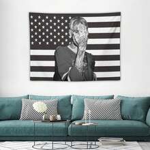 1PC Singer Lil Music Peep Decorates Tapestries, Perfect Gifts For Fans, Album Posters, Suitable For Indoor And Outdoor Use, Suitable For Dormitory, Bedroom, Living Room, Party Decoration - Multicolor - View 2
