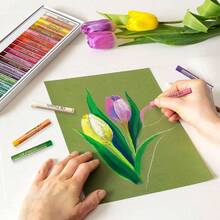 Soft Pastels 25 Colors, And Artists Oil Crayons - 25 cái (Gói 1) - Xem 8