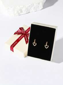 2 đôi bông tai mặt dây chuyền hình trái tim, ngôi sao, giọt nước và cỏ năm lá bằng vàng dành cho nữ, trang sức đeo hàng ngày, hẹn hò, dự tiệc. - Nhiều màu - Xem 2