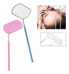 Tendencia2pc Espejo Grande Para Extensiones De Pestañas O DentalCalidad premium - Rosa y azul - Ver 3