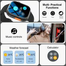 Smart Watch, Wireless Dialing/Calling, Call Reminder/Rejection, Custom Wallpaper, Multiple Sports Modes, Tracking Sports Data, Alarm Reminder, Remote Control Photography, Weather Forecast, Unisex, Suitable For Android - Multicolor - View 6