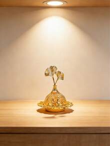 1個/1套金屬香薰爐,復古阿拉伯風金色香薰爐底座支架,回流香爐架裝飾,香薰蠟燭架煙灰缸,桌面迷你裝飾,家居裝飾,房間裝飾,桌面裝飾,創意家居香氛禮物 - 多色 - 查看 5