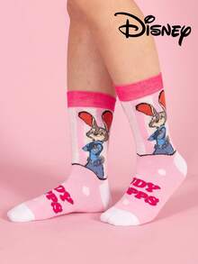 Disney 2双装迪士尼疯狂动物城图案男士船袜，可爱卡通独特迪士尼男士袜子，尼克·王尔德设计，防臭透气休闲百搭运动船袜，卡通图案适合学生/成人作为礼物和日常穿着，情侣款。