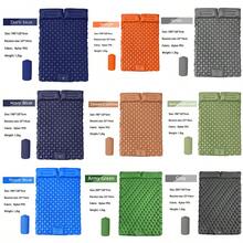 Self-Inflating Thick Double Sleeping Pad With Pillow And Built-In Foot Pump, Suitable For Backpacking, Hiking, Tent Camping And Other Occasions, Portable Camping Mat, Self-Inflating Camping Sleeping Pad, Time And Effort Saving, Foot Pump Inflation, Can Be Fully Inflated In Less Than 3 Minutes.