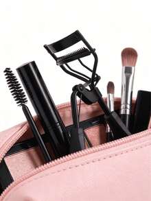 1pc Portable Eyelash Curler, Stainless Steel Eyelash Comb, Long-Lasting Curl, Suitable For Daily Makeup - Multicolor - View 3