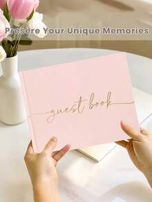 Wedding Guest Sign-In Book - Exquisite And Elegant Guest Sign-In Book For Weddings, Christening Parties, And Other Special Events - 100 Blank Pages For Wedding Sign-In And Photos - Home Decor – Wedding Receptions, Baby Showers, Birthdays, Bridal Showers, And Special Event Guest Registers – A Stylish Sign-In Book