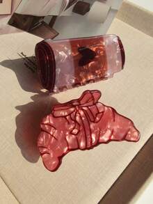 1个咖啡面包造型发夹，女士发饰，适合头部装饰，适合作为生日或情人节礼物，女士头巾冬季发饰，女士发爪，优雅发夹 - 彩色 - 查看 7