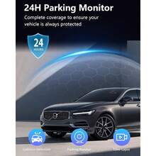 4-Channel 360° Dash Cam Front And Rear FHD 1080P 180° Rotating Side-View Camera APP Control Reversing Display Collision Detection Parking Monitoring Loop Recording | Suitable For Sedans And SUVs - Kèm thẻ nhớ 32G - Xem 8