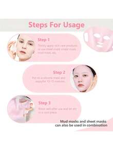 2/4/5pcs Silicone Moisturizing Set - Face Mask Cover, Gloves And Socks, Enhance Skincare Effects, Non-Slip Face Mask Holder, Alcohol-Free, Battery-Free Silicone Face Mask Applicator - Multicolor - View 9