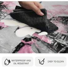 Kitchen Rug Anti Fatigue Kitchen Mat Cushioned Black White Pink Paris Eiffel Tower Kitchen Rugs Non S Waterproof Kitchen Rugs Anats For Floor Laundry Standing Desk Sink,39064292 - Rose Red - View 5