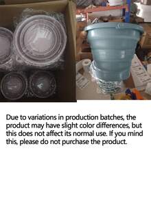 1pc Foldable Bucket With Handle - Durable Plastic Collapsible Bucket, Suitable For Car Washing, Camping, Fishing And Cleaning - Lightweight And Portable, Large Capacity Camping Water Container - Multicolor - View 7