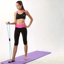 Bộ dụng cụ tập thể dục 3 món thiết yếu: Thảm yoga đàn hồi, dây kháng lực, dây đai yoga - Thiết bị tập luyện đa năng cho phòng tập tại nhà, yoga, squat, định hình toàn thân - Thích hợp cho các bài tập chân, mông, eo và tay, tập bụng, kéo giãn cơ và giảm cân. - Nhiều màu - Xem 5