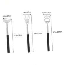 Tendencia5 Pzas Mano De Metal Para Rascar Manita Rascadora Extensible NegroCalidad premium - Negro - Ver 9