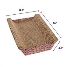 SmartyKat Super Scratcher Chaise Corrugated Cat Scratcher Catnip Infusion Technology - Brown One Size - como en la foto - Ver 2