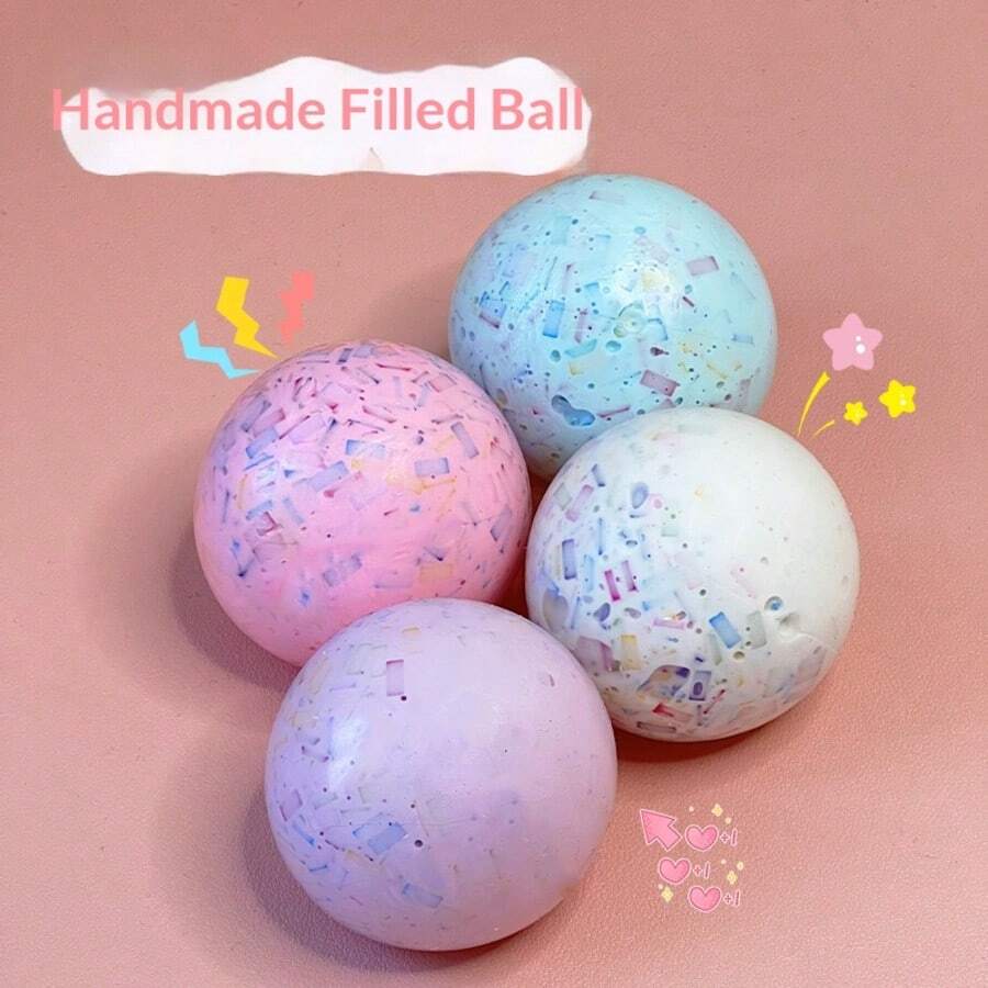 Đồ chơi bóp bóng thủ công mới, sáng tạo giúp giảm căng thẳng, bóng bóp chất lượng cao, giúp giảm stress, làm dịu cảm xúc, quà tặng, quà tặng ngày lễ, quà sinh nhật, quà Giáng sinh.