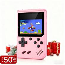 Handheld With Classical Retro Single And Multiplayer, 3.0 Inch Game-Boy Kids Screen Portable Retro Video Support TV Connection (400 Nostalgic Video ) - Pink - View 6