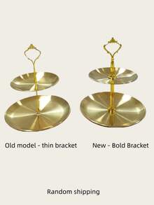 3pcs/4pcs European Style Multi-Tier Cake Stand (Includes 2/3 Trays + 1 Stand), Suitable For Daily Use, Can Hold Snacks And Fruits, Widely Used For Tea Parties And Gatherings Decoration, Also Fits Cupcakes, Donuts, Fruits, Kitchen Supplies, Christmas Gift - Gold - View 13