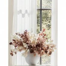 11 Pack 38 Inch Artificial Fall Maple Leaf Stems, Beige Maple Leaf Fall Branches For Vases Centerpieces Autumn Harvest Festival And Than1ks 1giving Day - 米色楓葉 - 查看 1