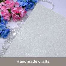 30 Sheets Silver Glitter Cardstock 8.5 X 11 Inches, Heavyweight 230gsm Premium Sparkling Card Stock Paper For Card MaFKing DIY Craft Party Decoration Schoolsss Student Supplies (Silver) - 銀色 - 查看 6