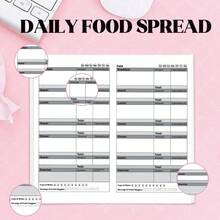 Travelers Notebook Inserts,Daily Food Journal To Count Calories Health, Keep Healthy Diet,30 Sheets,8.25\ X 4.25\,Travelers Notebook Refills For Journals,Dis,Planners - 每日補給 - 查看 4
