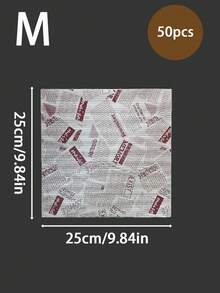 50/100張食品包裝紙 防油烘焙紙 適用烘焙、烹飪、蛋糕包裝 20*20cm、28*38cm 加厚烤盤防油紙 吸油紙 適合薯條、漢堡、麵包，烘焙設備與廚房配件，居家理想選擇 - 彩色 - 查看 21