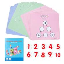 1件装数学加法计算数字数组游戏，益智解谜，数字填充，认知训练玩具，适合3岁以上儿童 - 彩色 - 查看 12