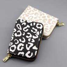 1pc Reusable Retro Leopard Print Card Holder, European American Style Slim Multi-Slot Wallet, Large-Capacity Multi-Functional Coin Purse For Women - Multicolor - View 4