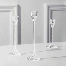 1 Set Of Multi-Piece European Style Acrylic Candle Holders. Dining Table Candle Cups, Wedding Decor, Candlelight Dinner Fashion Acrylic Candles. Can Be Used For Room Decor, Home Decor, Dining Table Decor, Hotel Decor, Gift For Girlfriends, Spring/Winter Gifts - Multicolor - View 4