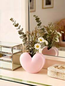 Decorative Resin Vase - White, Suitable For Home Decor, Bedroom, Office & Dorm, Storage, Wedding Decor, House Decoration, Jewelry Storage, Party Decor, Great Gift