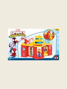 Hasbro 漫威官方授权10英寸蜘蛛侠与朋友斯塔克大厦场景玩具套装 | ABS材质 | 益智互动玩具 | 适合3岁以上儿童的节日和新年礼物 - 彩色 - 查看 7