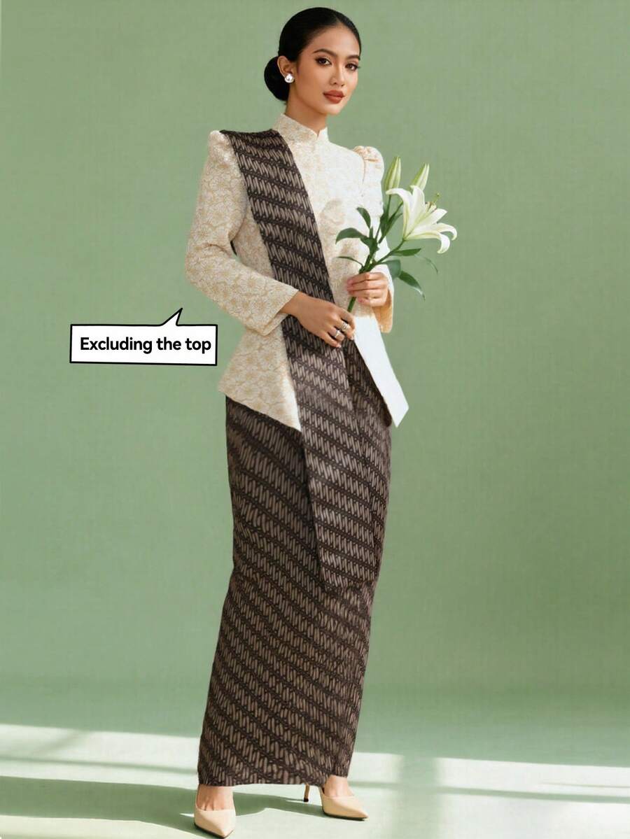 Elegant Women's Mid-Length Dress With Accessory Ribbon, Suitable For Spring/Summer Vacation, Daily Wear And Dating, Brown - Coffee Brown - View 1