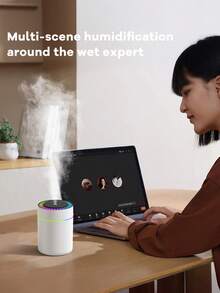 180ml Car Humidifier, Auto Shut-Off, USB Powered, 2 Mist Modes, Ultrasonic Quiet, Aromatherapy Diffuser, LED Light. Black/White, 6 Fragrances. Suitable For Car/Office/Bedroom/Hotel. Combo Set. Car Accessories. - A - View 7