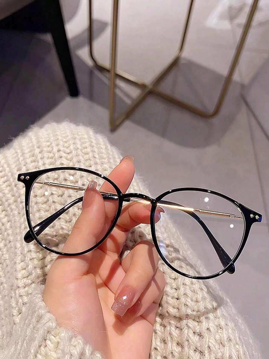 1pc Fashion Women's Eyeglasses, Unique European Style Glasses Suitable For Reading - Multicolor - View 1